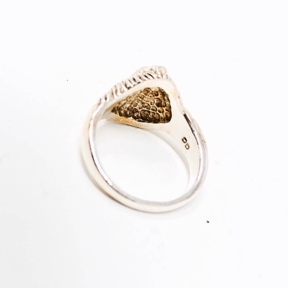 Handmade Sterling Lion’s Head Ring - Picture 4 of 5
